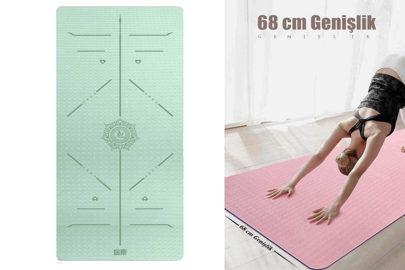 Tusi Yoga Matı ve Pilates Minderi Yeşil Tpe