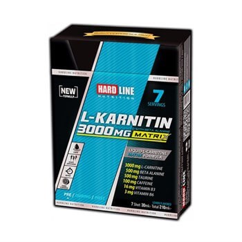 HARDLINE NUTRITION L-CARNITINE MATRIX 3000 MG 7 ADET (30 ML)