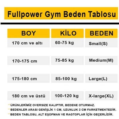 Alt Eşofman  Full Power Gym Alt Spor Eşofman Sarı