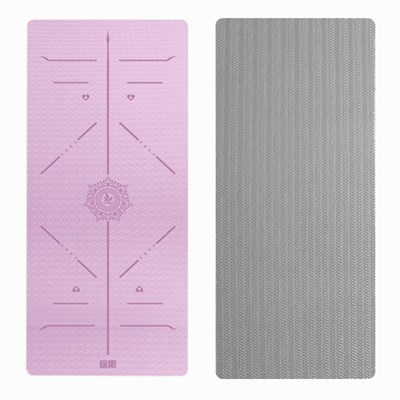Tusi Yoga Matı ve Pilates Minderi Çift Renk Lila 183cmX0.8cmX68cm