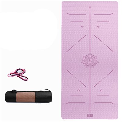 Tusi Yoga Matı ve Pilates Minderi Çift Renk Lila 183cmX0.8cmX68cm