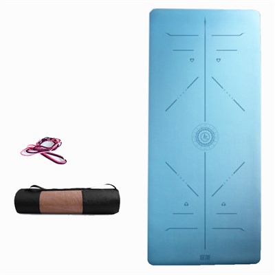 Tusi Yoga Matı ve Pilates Minderi Mavi 183cmX0.6cmX66cm