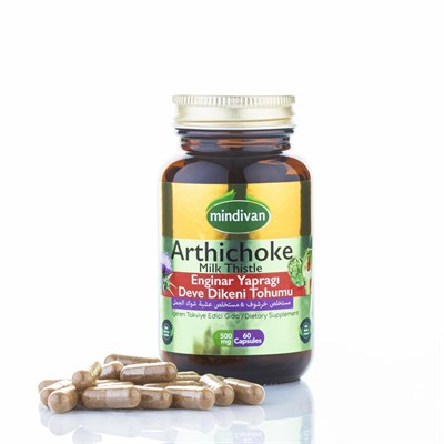 Vitamin Ve Mineraller  Mindivan Arhichoke+ Milk Thistle 60 Kapsül