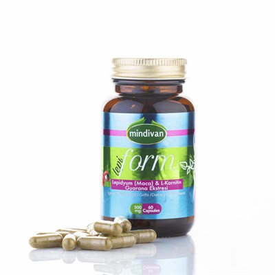 Vitamin Ve Mineraller  Mindivan Lepi Form+ Lepidyum+ L-Carnitine 60 Kapsül