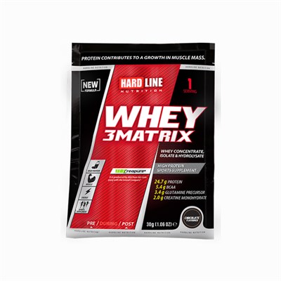 Hardline Whey 3Matrix Protein 3 aroma x 26 Paket 2340 Gr