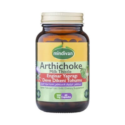 Vitamin Ve Mineraller  Mindivan Arhichoke+ Milk Thistle 60 Kapsül