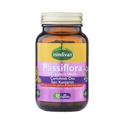 Vitamin Ve Mineraller  Mindivan Passiflora+ ST John's Wort 60 Kapsül